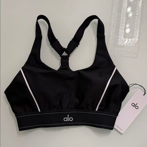 ALO Yoga Black and White Sports Bra